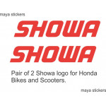 Showa logo decal sticker for  bikes fork, suspension, shockers, stump. 
